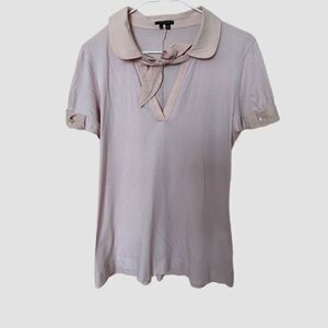 Theory Shirt Women's Medium Pink Short Sleeve
